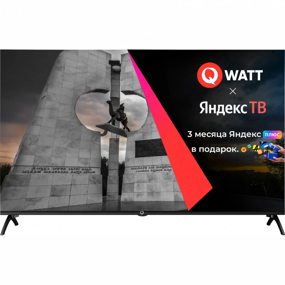 Телевизор Qwatt Q43YK-MB Smart 4K UHD 43 ", Черный