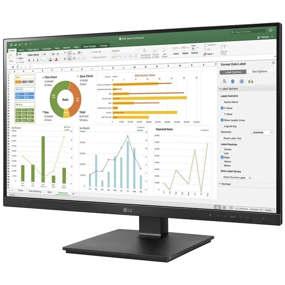 Монитор LG 24BN650Y-B.AED 23.8 ", IPS, Full HD 1920x1080 (16:9), 75 Гц