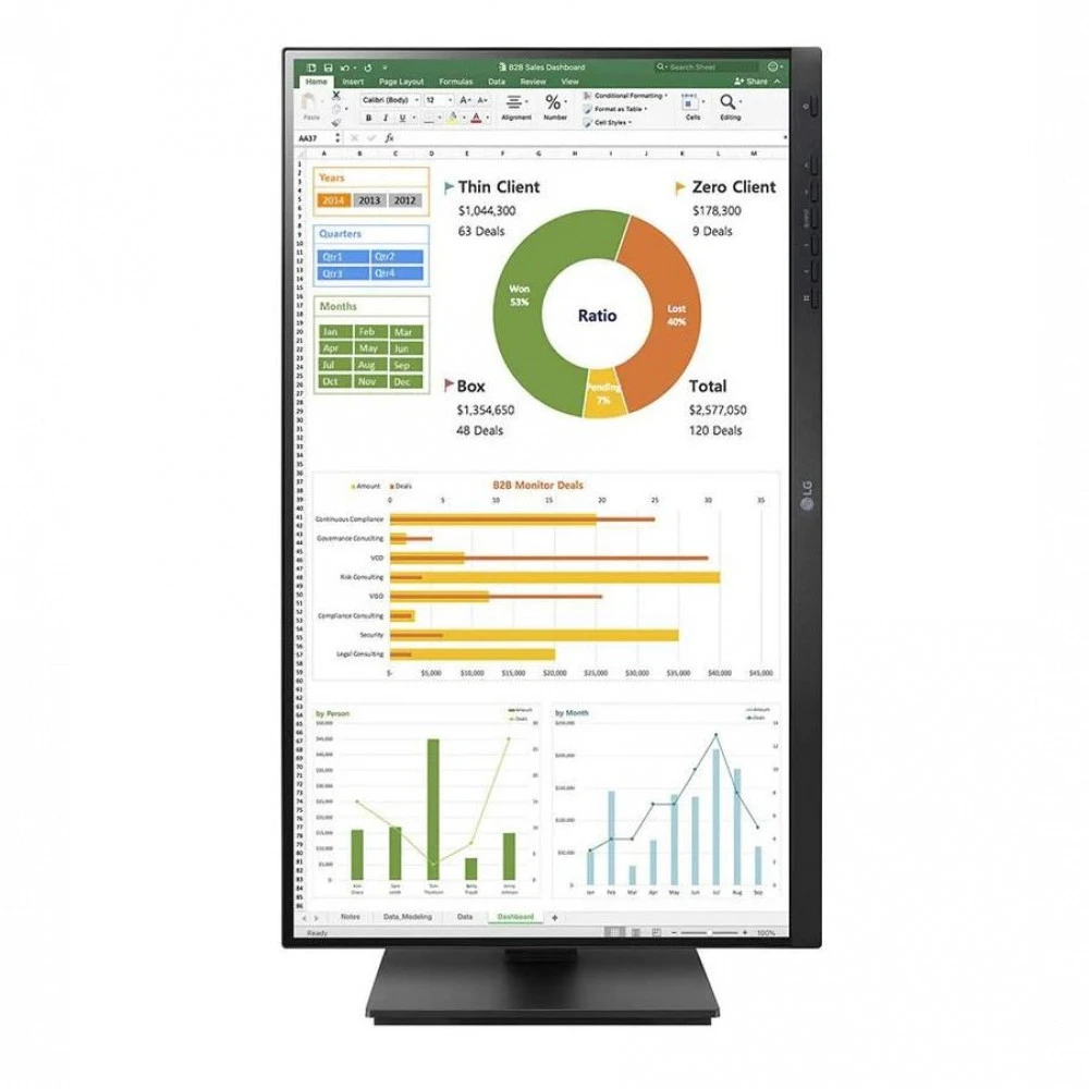Монитор LG 24BN650Y-B.AED 23.8 ", IPS, Full HD 1920x1080 (16:9), 75 Гц