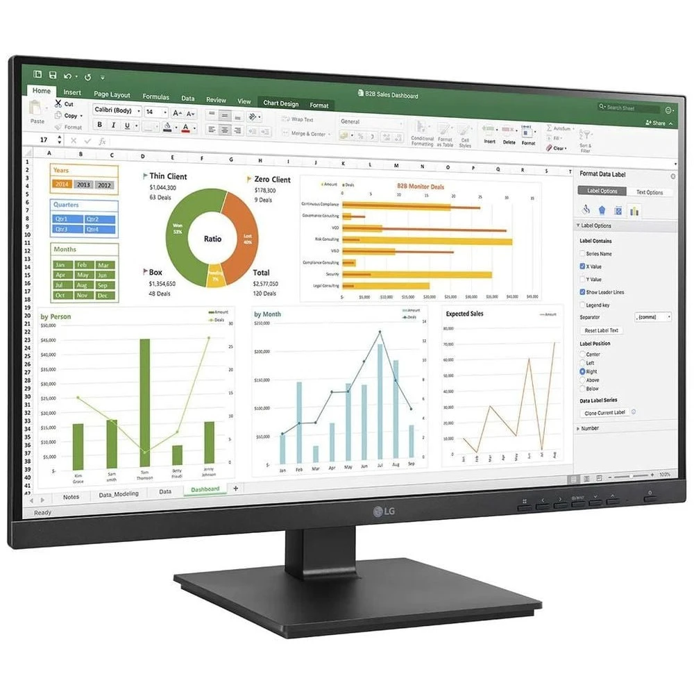 Монитор LG 24BN650Y-B.AED 23.8 ", IPS, Full HD 1920x1080 (16:9), 75 Гц