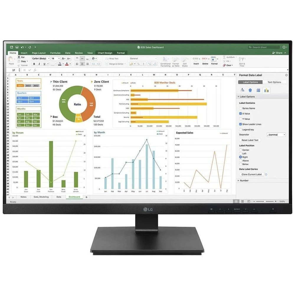 Монитор LG 24BN650Y-B.AED 23.8 ", IPS, Full HD 1920x1080 (16:9), 75 Гц