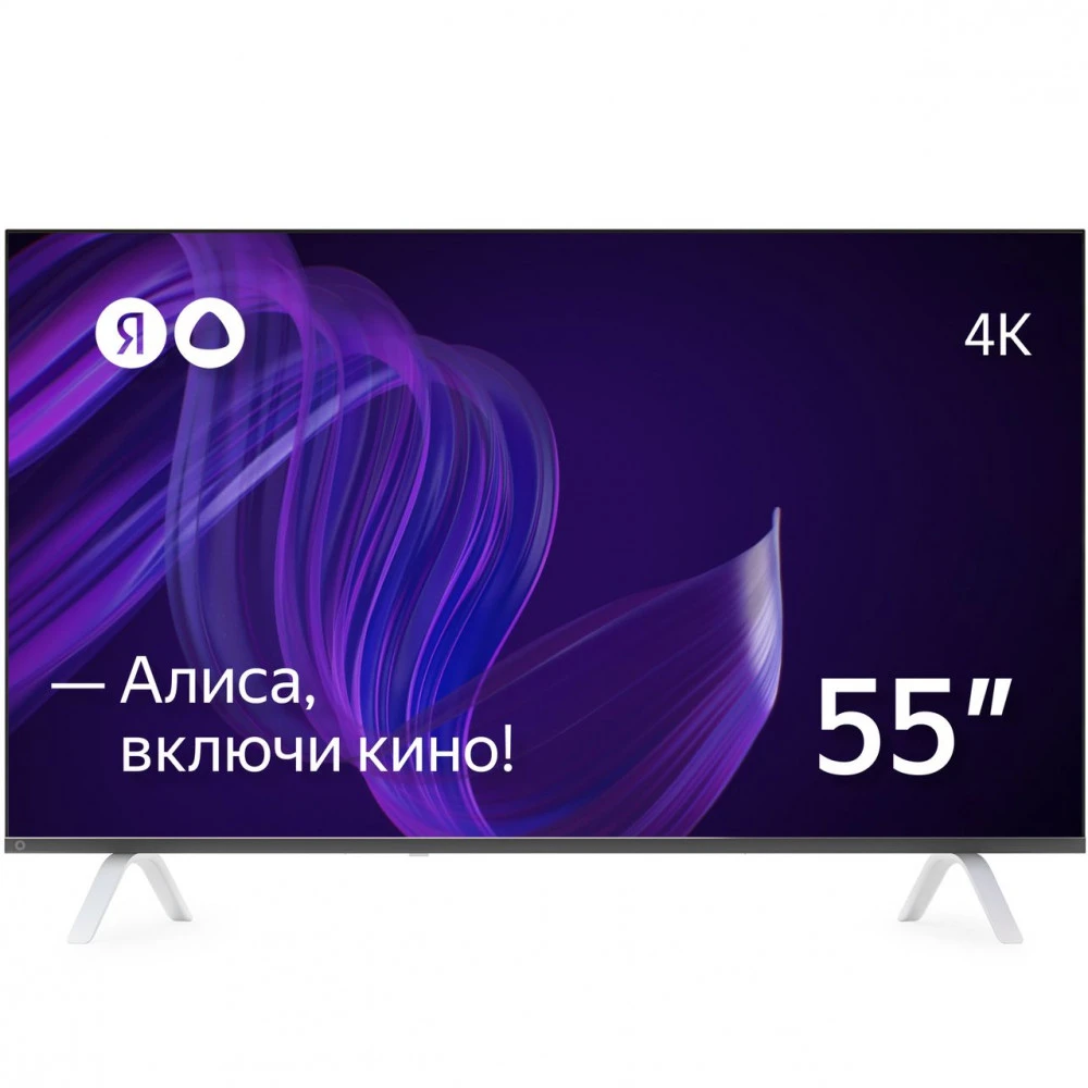 Телевизор Яндекс Умный телевизор с Алисой 55" YNDX-00073 55 ", Smart TV, Черный