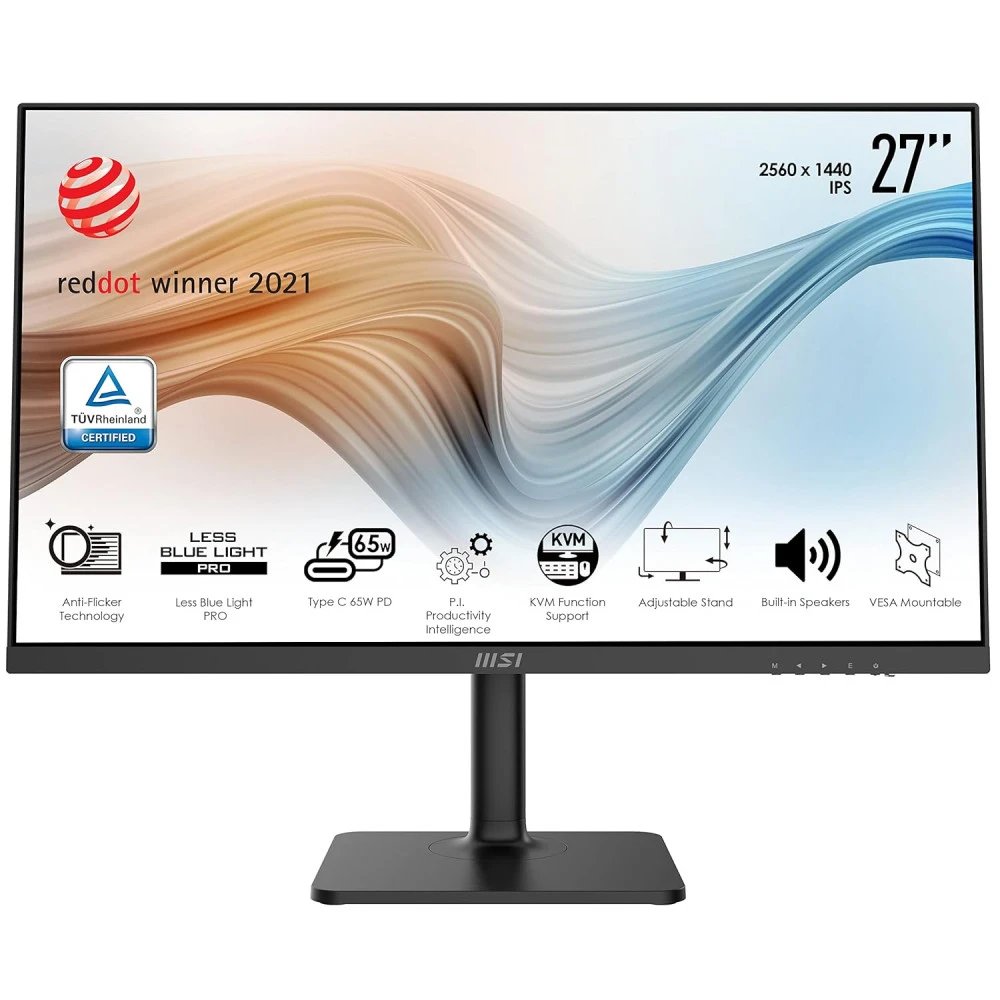 Монитор MSI Modern MD272QXP 9S6-3PB19H-233 27 ", IPS, Quad HD 2560x1440 (16:9), 100 Гц