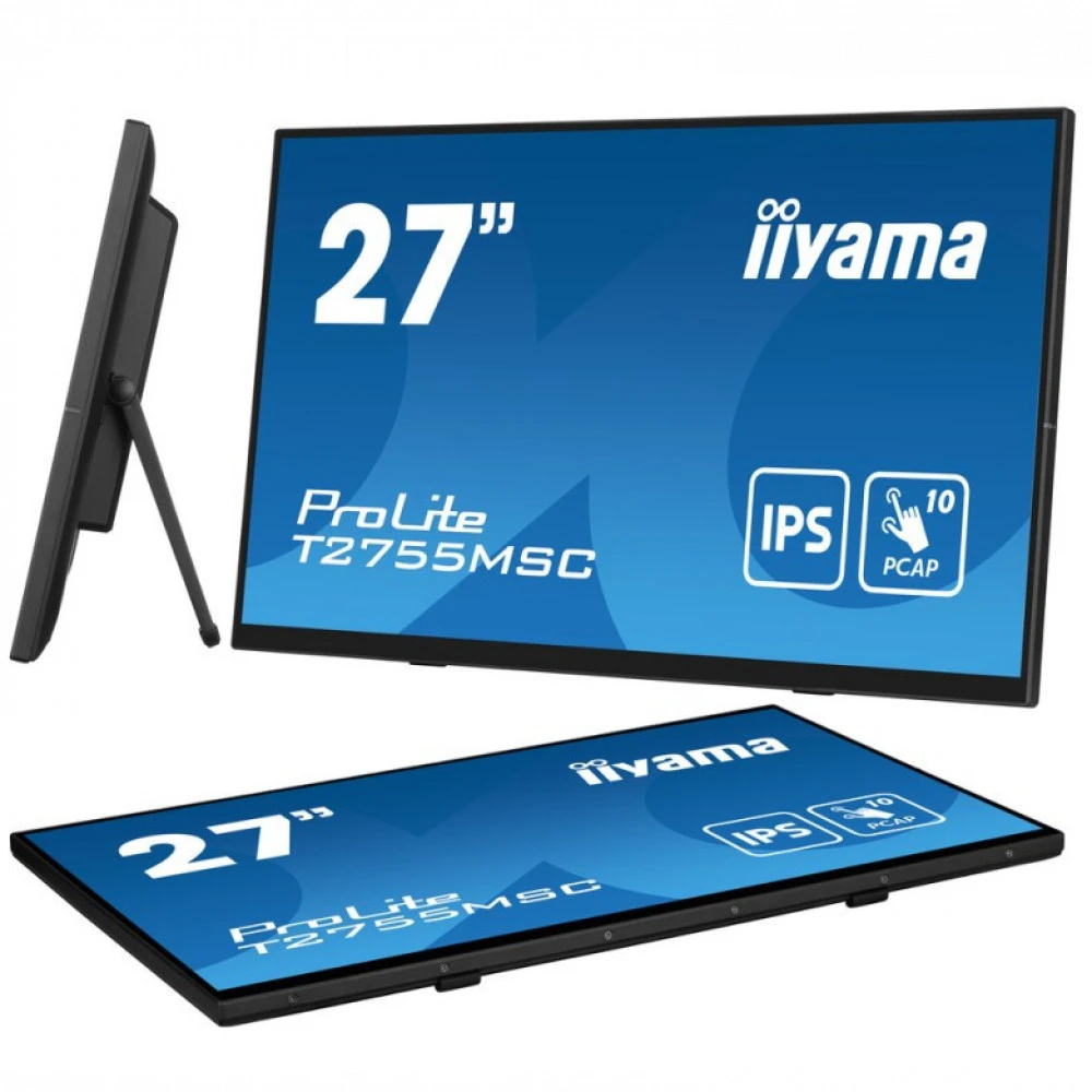 Монитор IIYAMA T2755MSC-B1 27 ", IPS, Full HD 1920x1080 (16:9), 60 Гц