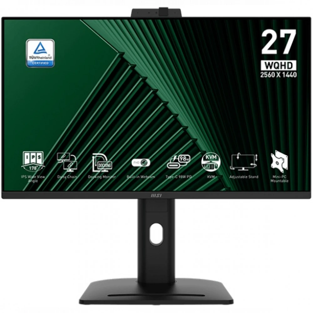 Монитор MSI PRO MP275QPDG 9S6-3PC8CM-005 27 ", IPS, Quad HD 2560x1440 (16:9), 100 Гц