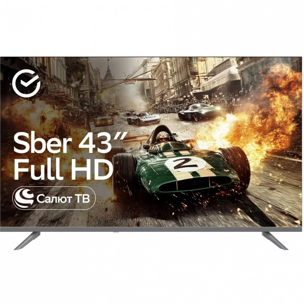 Телевизор Sber SDX-43F2014 43 ", Smart TV, Серый