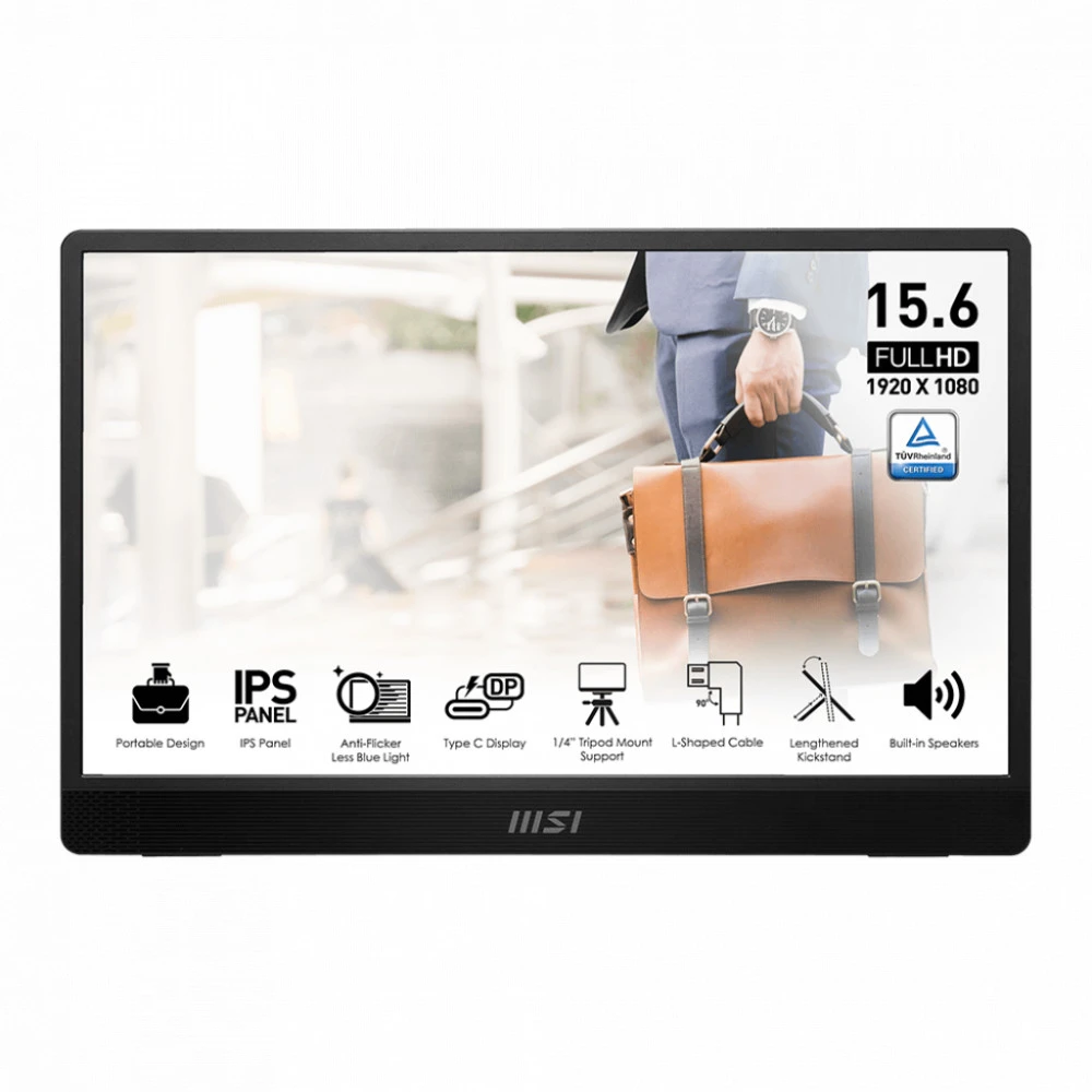 Монитор MSI PRO MP161 E2 15.6 ", IPS, Full HD 1920x1080 (16:9), 60 Гц