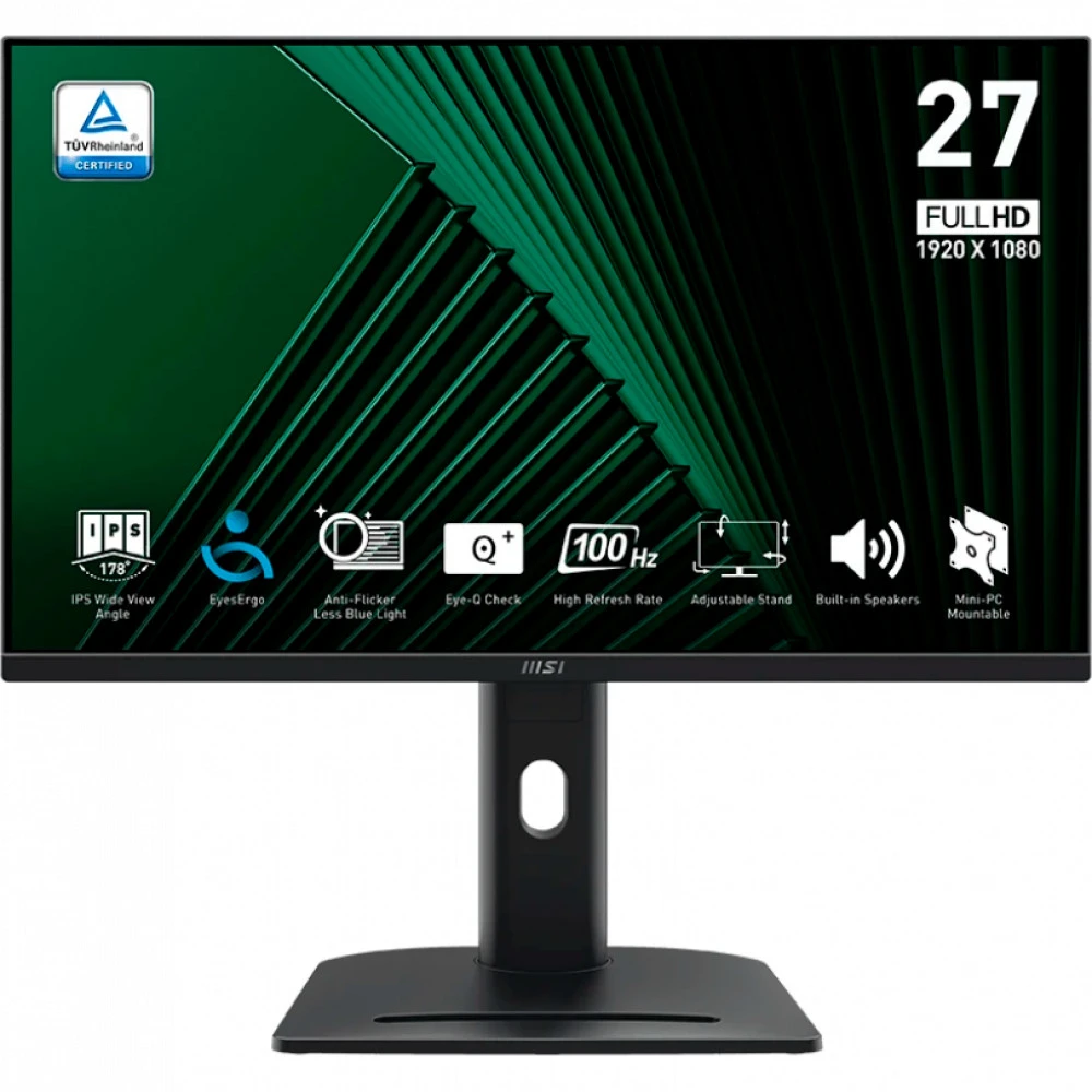 Монитор MSI Pro MP275PG 9S6-3PC39M-084 27 ", IPS, Full HD 1920x1080 (16:9), 100 Гц