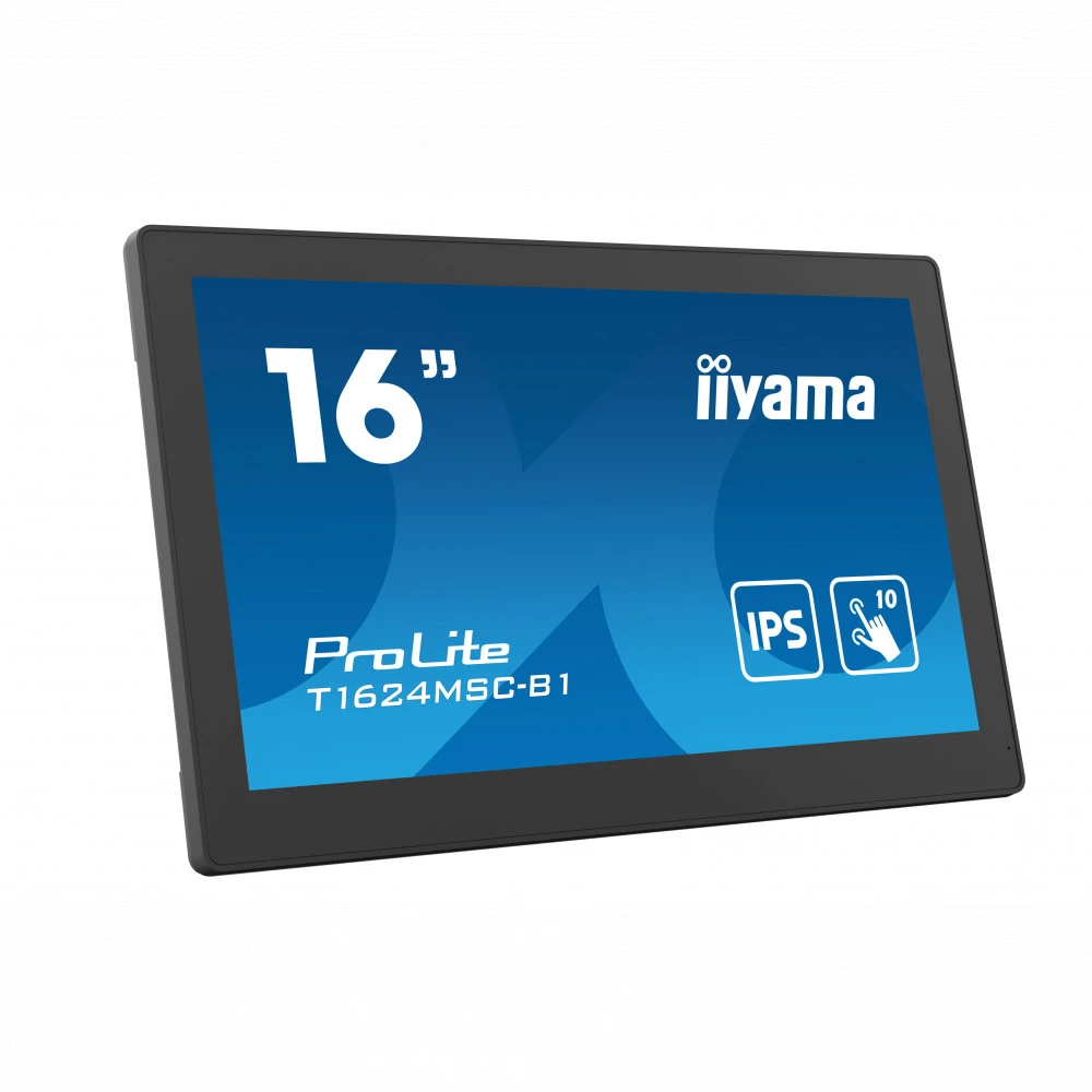 Монитор IIYAMA ProLite PLT1624M T1624MSC-B1 15.6 ", IPS, Full HD 1920x1080 (16:9), 60 Гц