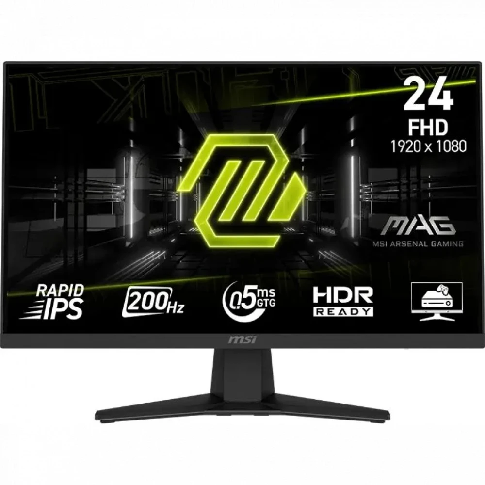 Монитор MSI MAG 244F 9S6-3BC41H-011|| 23.8 ", IPS, Full HD 1920x1080 (16:9), 200 Гц