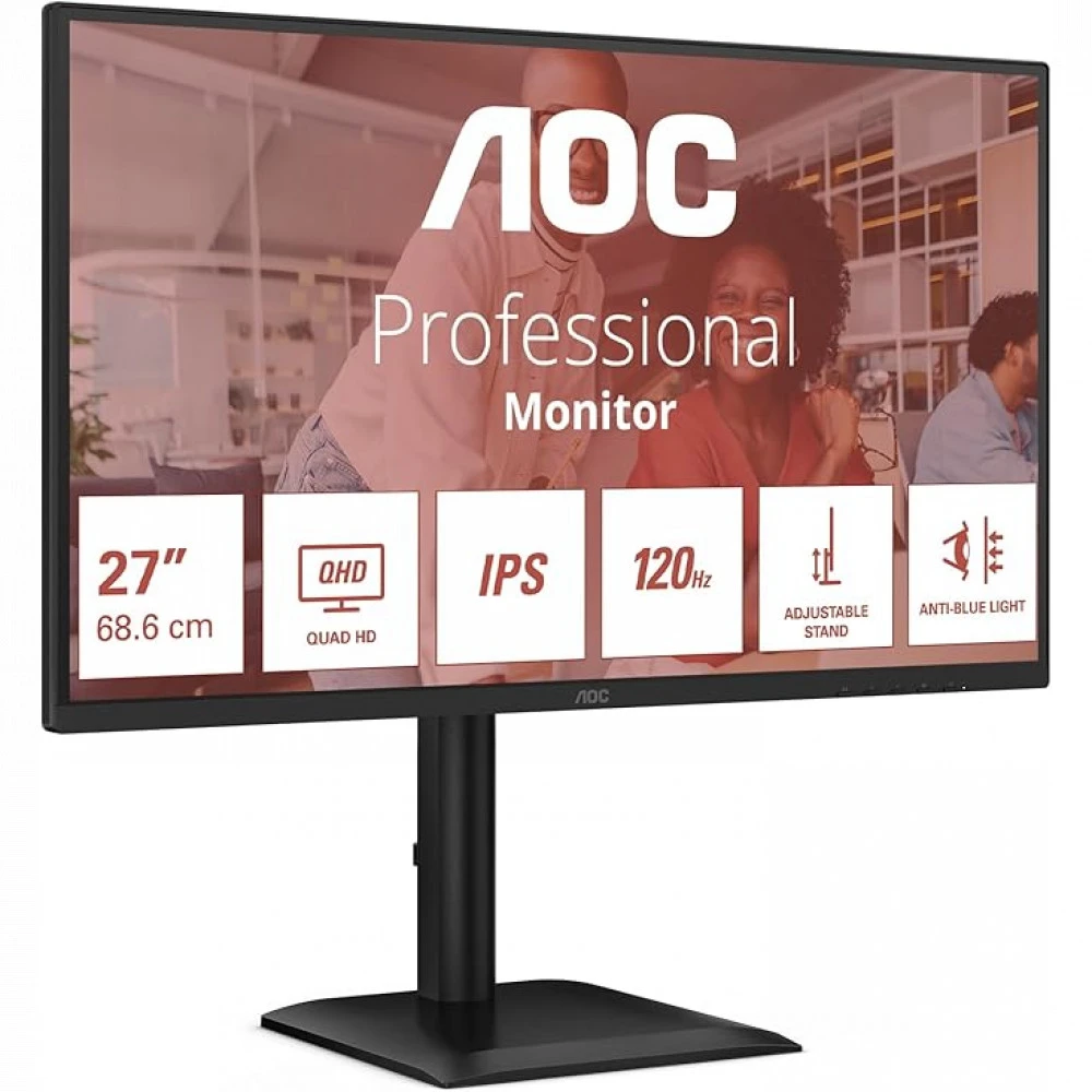 Монитор AOC Q27E4U 27 ", IPS, Quad HD 2560x1440 (16:9), 120 Гц