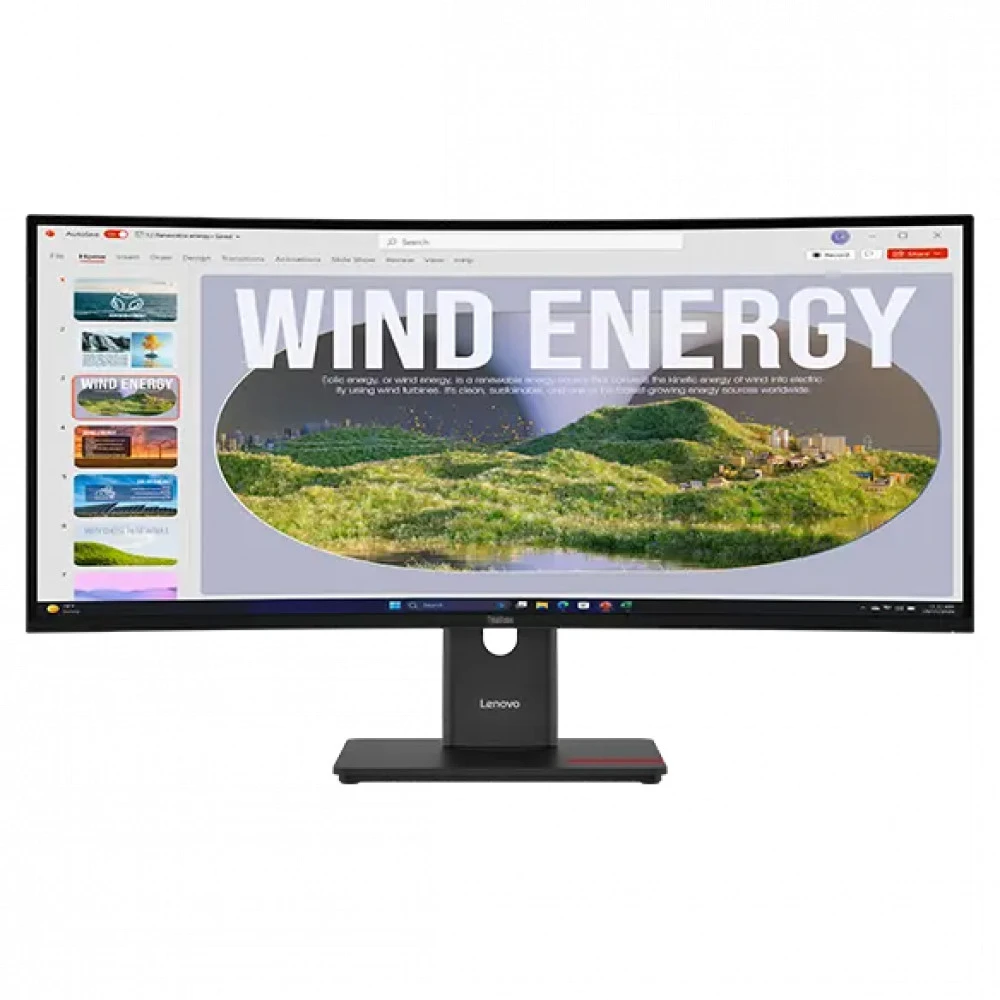 Монитор Lenovo ThinkVision T34WD-40 64AEGAT1UK 34 ", VA, Ultra-Wide QHD 3440x1440 (21:9), 120 Гц