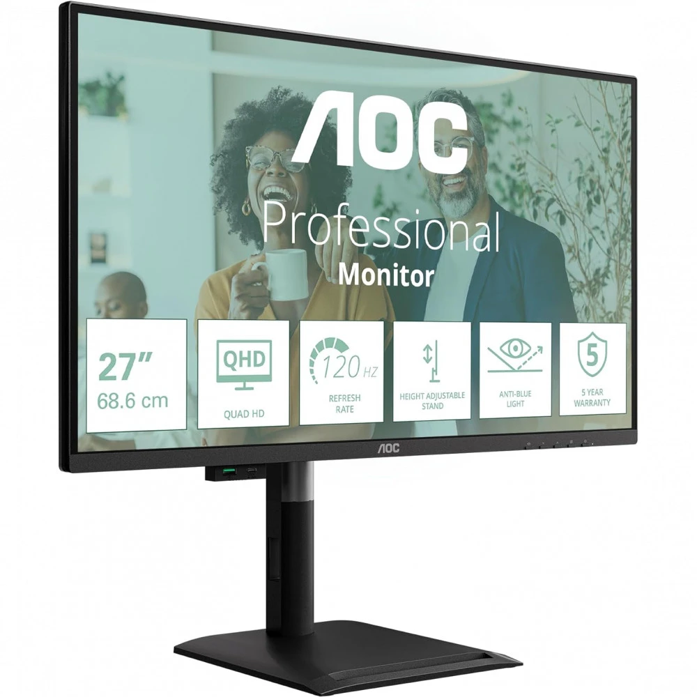 Монитор AOC Q27P4CV 27 ", IPS, Quad HD 2560x1440 (16:9), 120 Гц
