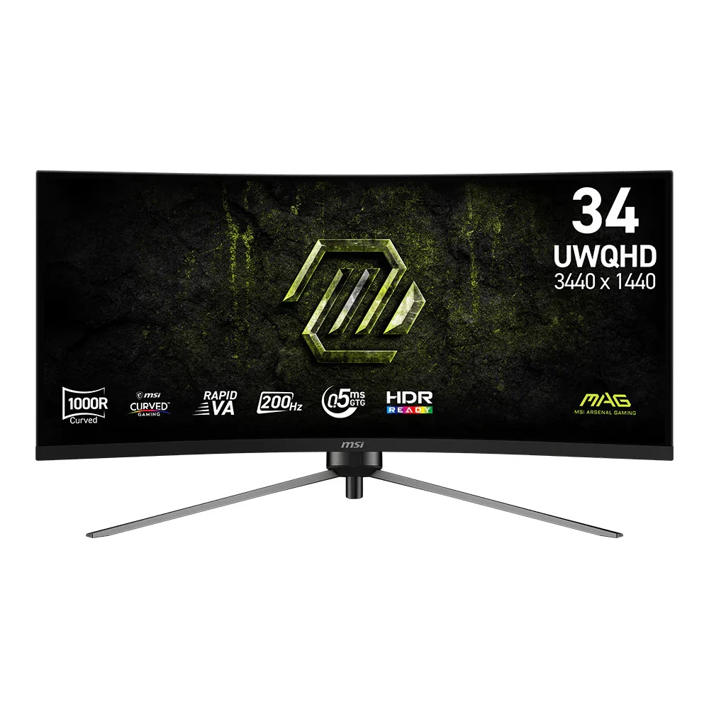 Монитор MSI MAG 345CQRF E20 9S6-3DD14H-042 34 ", VA, Ultra-Wide QHD 3440x1440 (21:9), 200 Гц