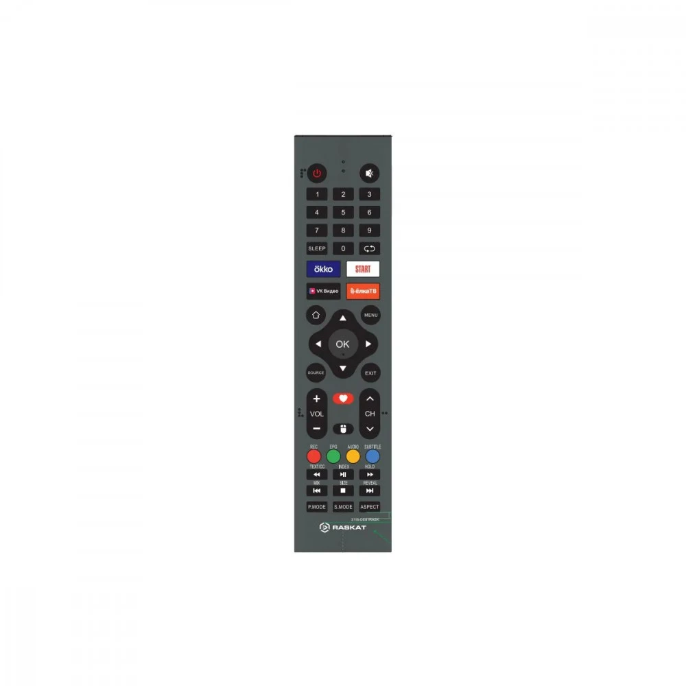 Телевизор Raskat 24H1200B 24 ", Smart TV, Черный
