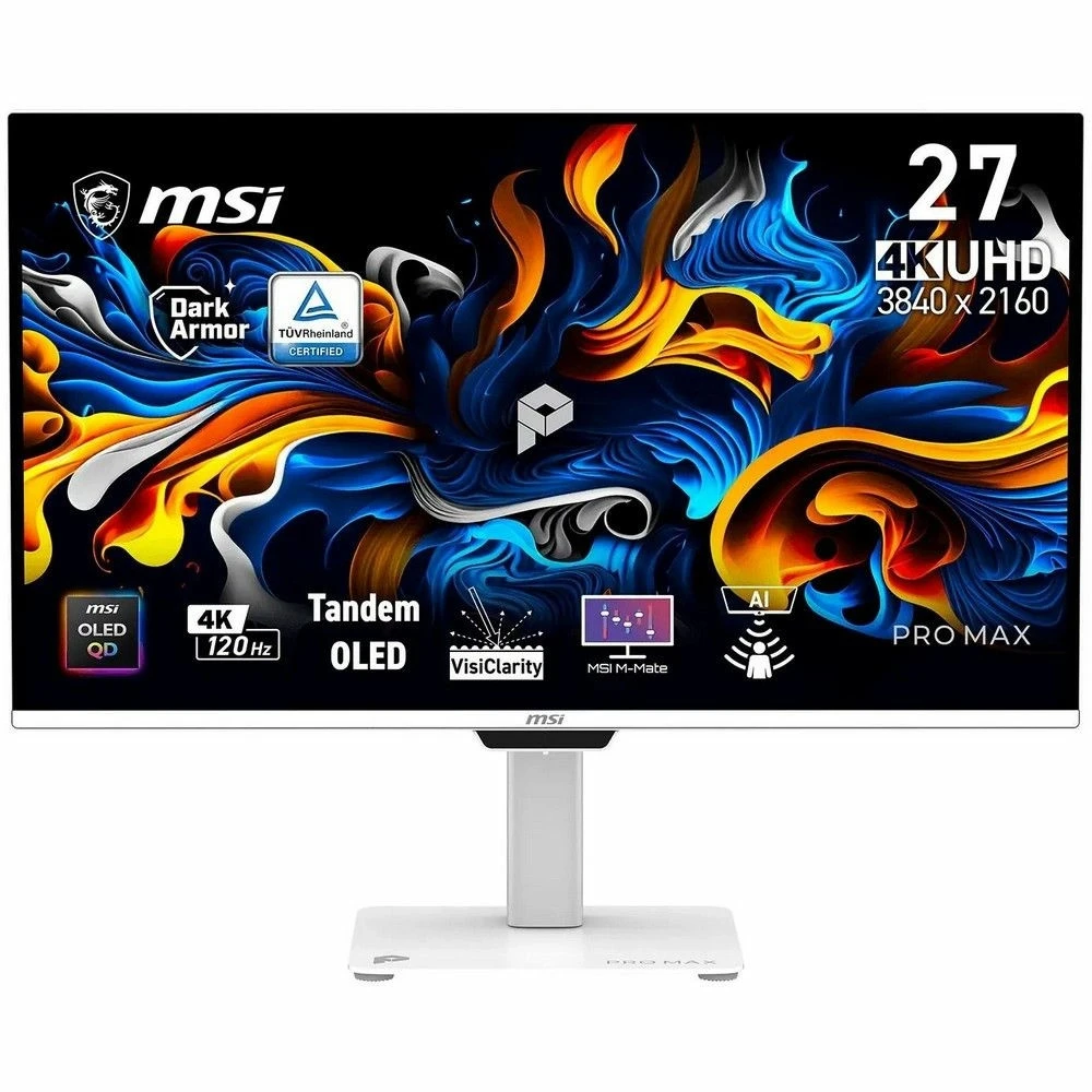 Монитор MSI 9S6-3PF9CA-013 26.5 ", QD-OLED, 4K UHD 3840x2160 (16:9), 120 Гц