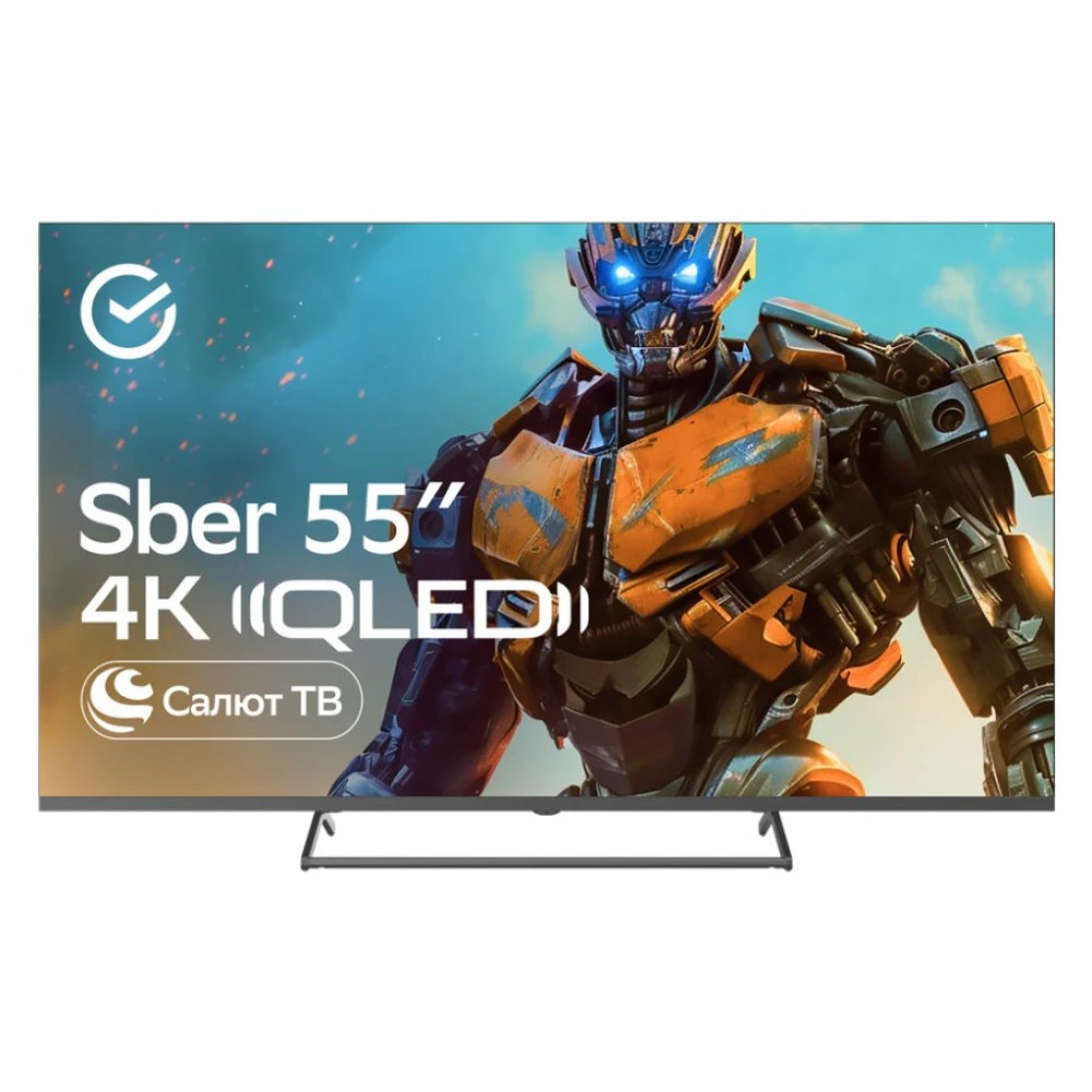 Телевизор Sber SDX-55U5500DBB 55 ", Smart TV, Черный