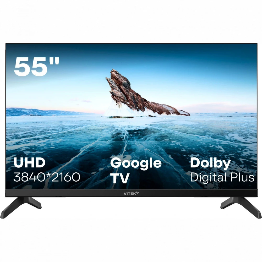 Телевизор Vivitek VT-55UBS410 55 ", Smart TV, Черный