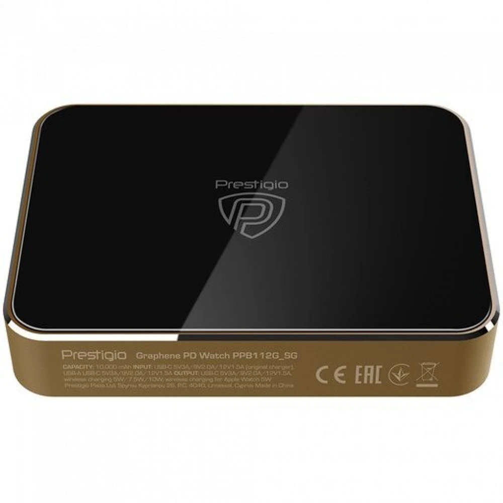 Внешний аккумулятор (Power Bank) Prestigio Graphene PD Watch Edition PPB112G_GD 10000 мАч, Золото