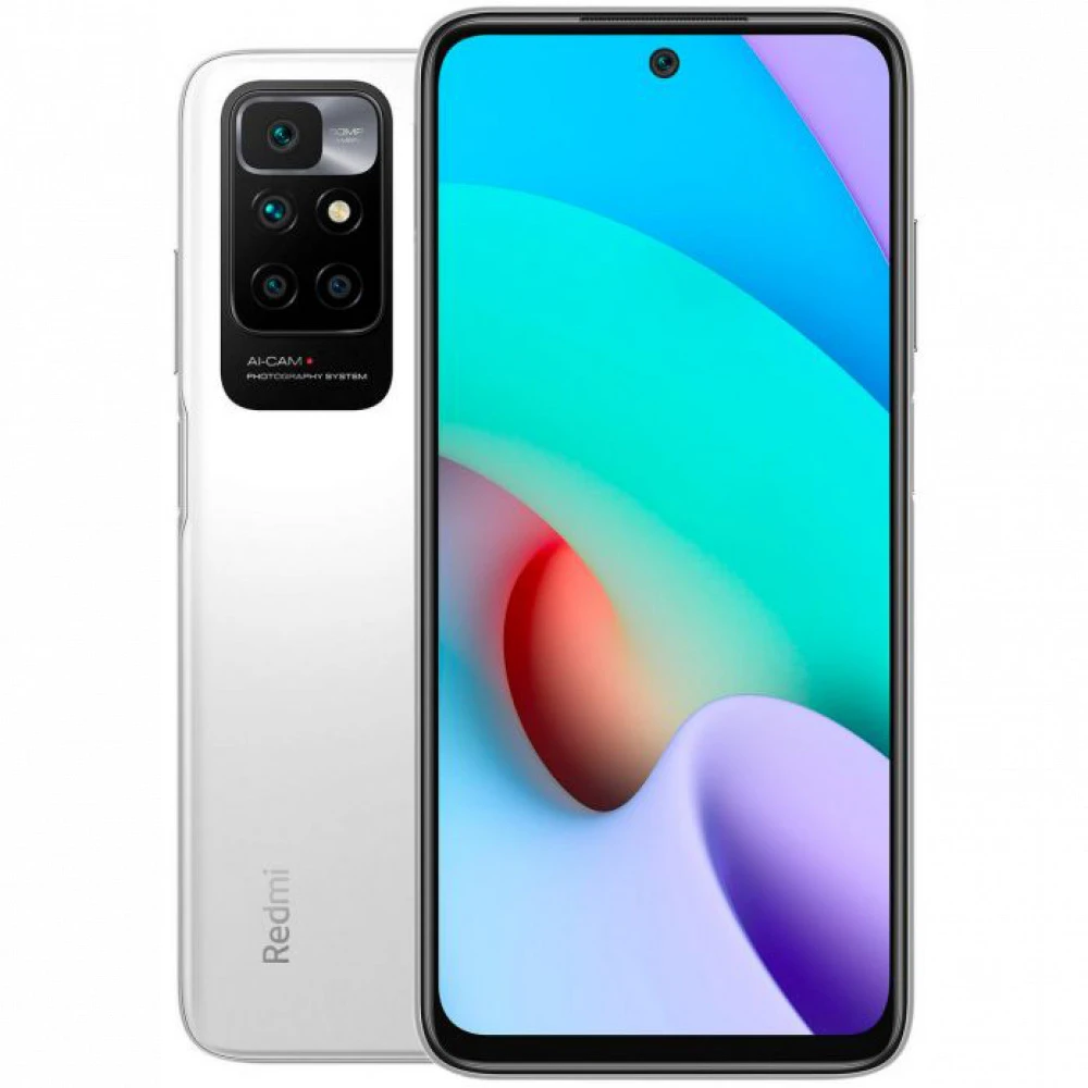 Смартфон Xiaomi Redmi 10 4/64GB Pebble White 21061119AG-64-WHITE 64 Гб, 4 Гб