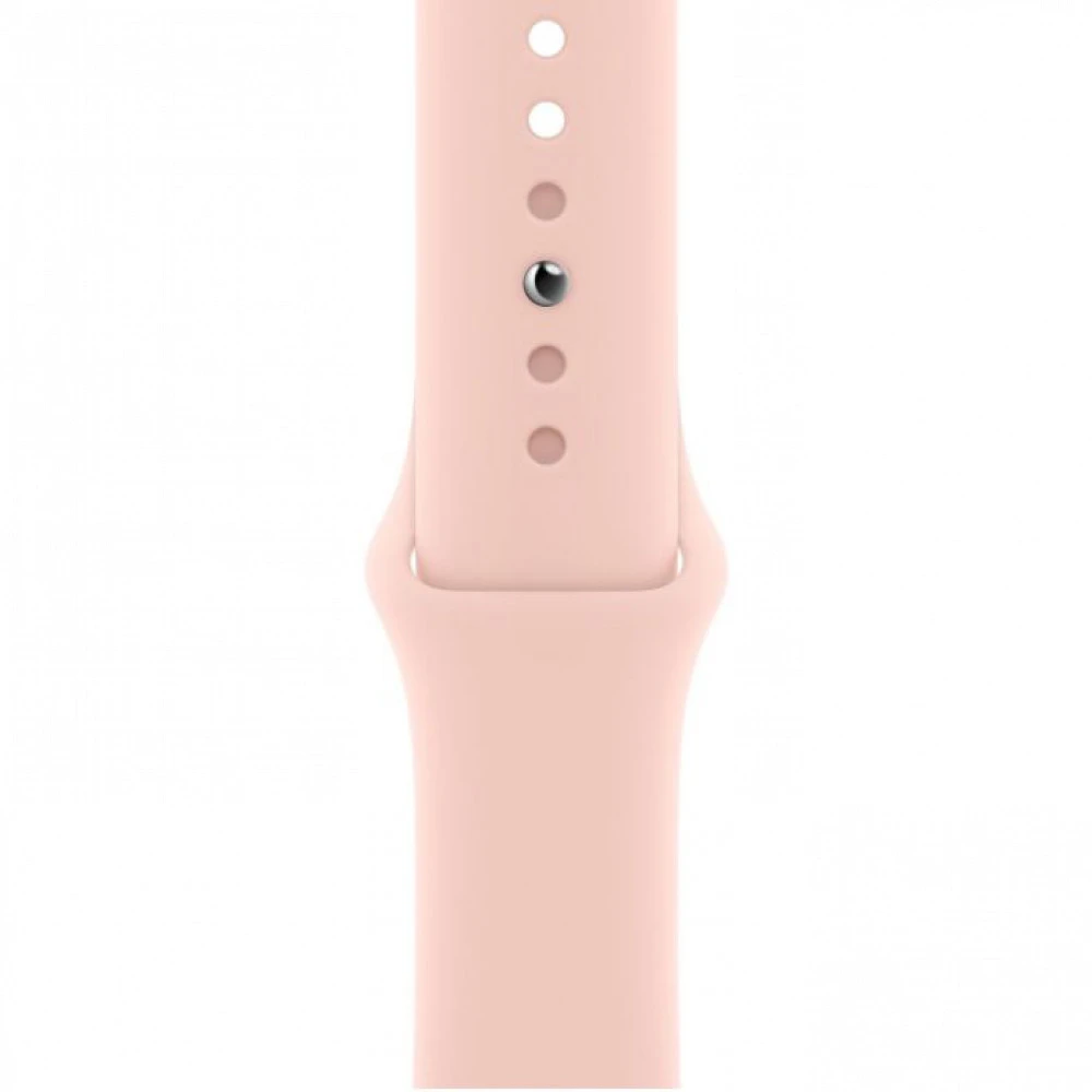 Apple Watch SE GPS, 44mm Gold Aluminium Case with Starlight Sport Band MKQ53GK/A