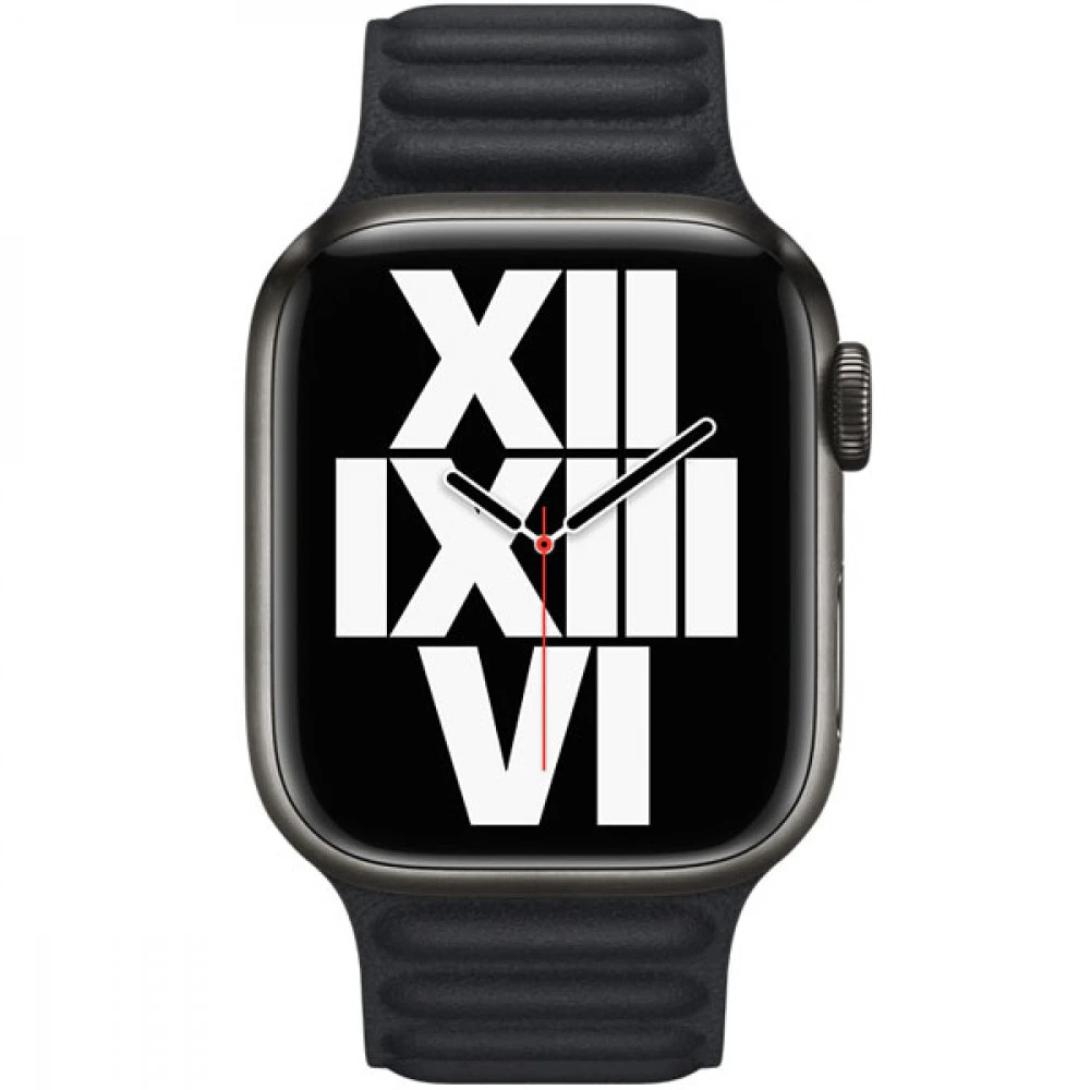 Аксессуары для смартфона Apple Ремешок 41mm Midnight Leather Link - S/M ML7R3ZM/A