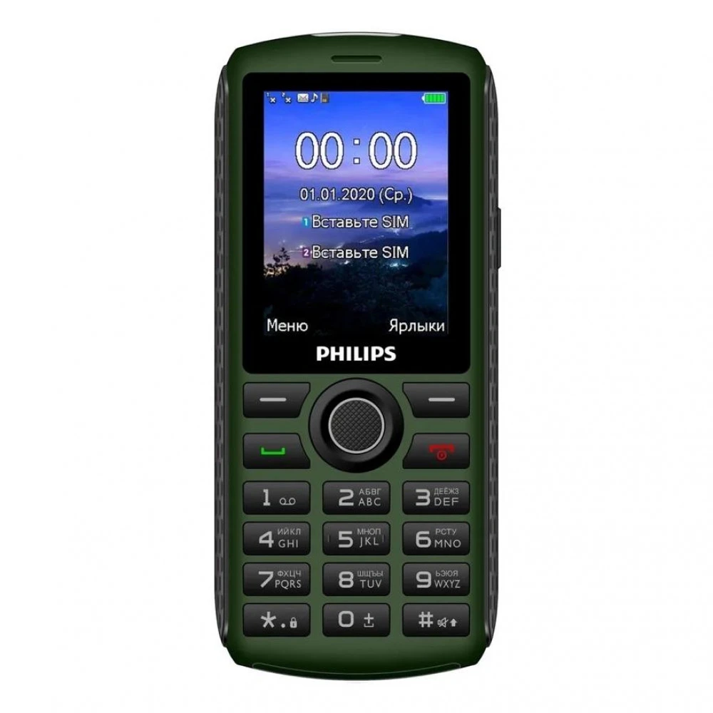 Мобильный телефон Philips Xenium E218 зеленый CTE218GN/00