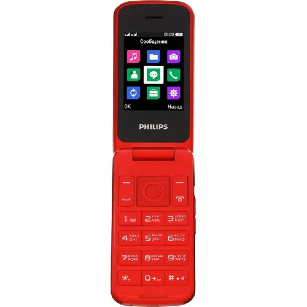 Мобильный телефон Philips Xenium E255 красный E255 R