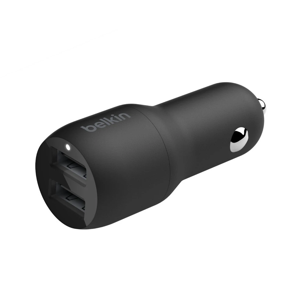 Belkin Car Charger 24W Dual USB-A CCE001BT1MBK 24