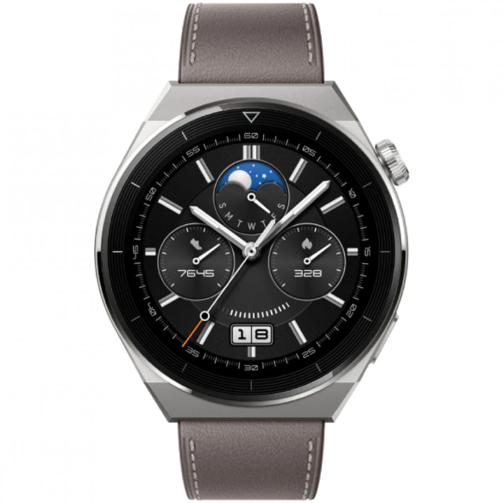 Huawei Watch GT3 Pro 46mm Gray Leather Strap