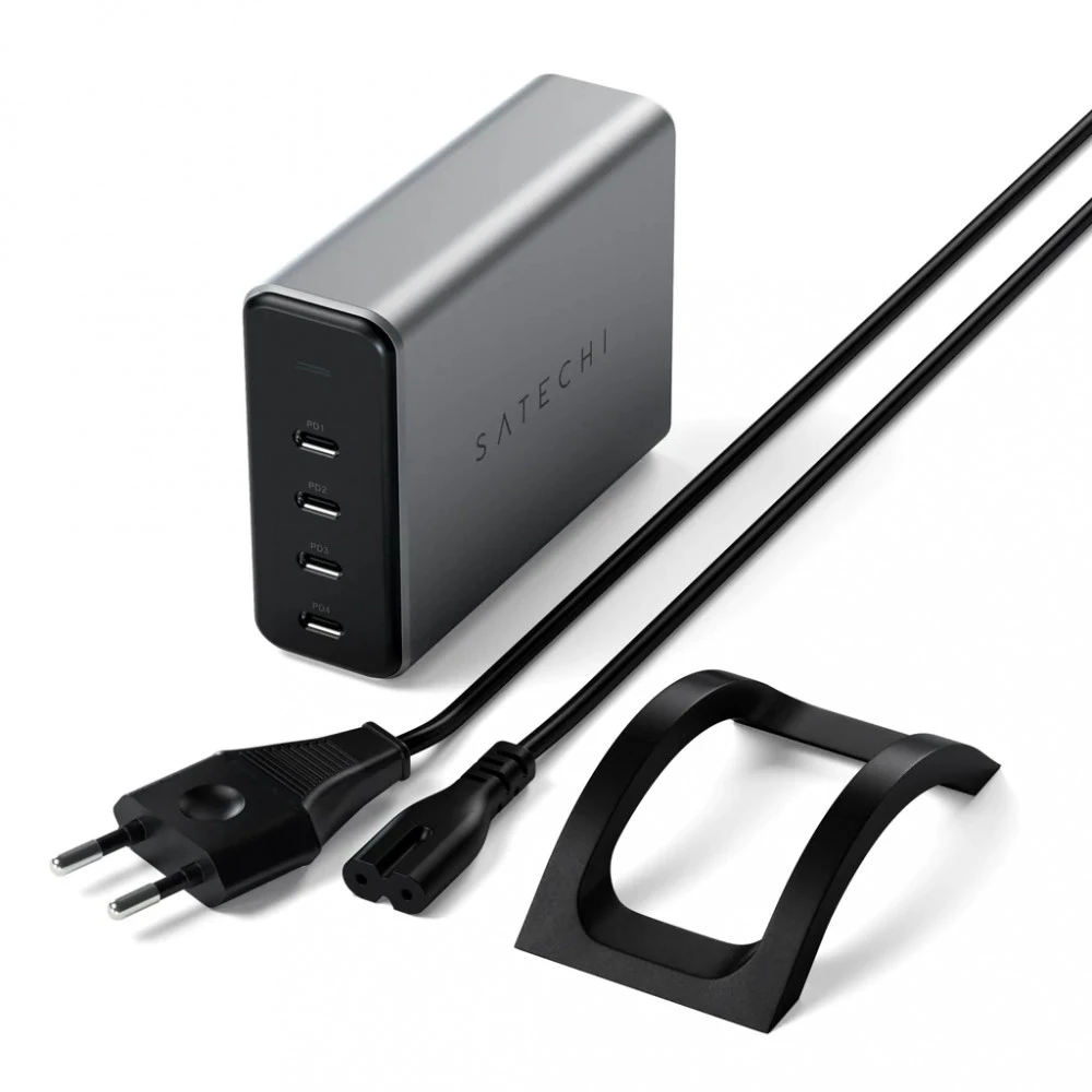 Аксессуары для смартфона Satechi 165W USB-C 4-Port PD GaN Charger - EU ST-UC165GM-EU