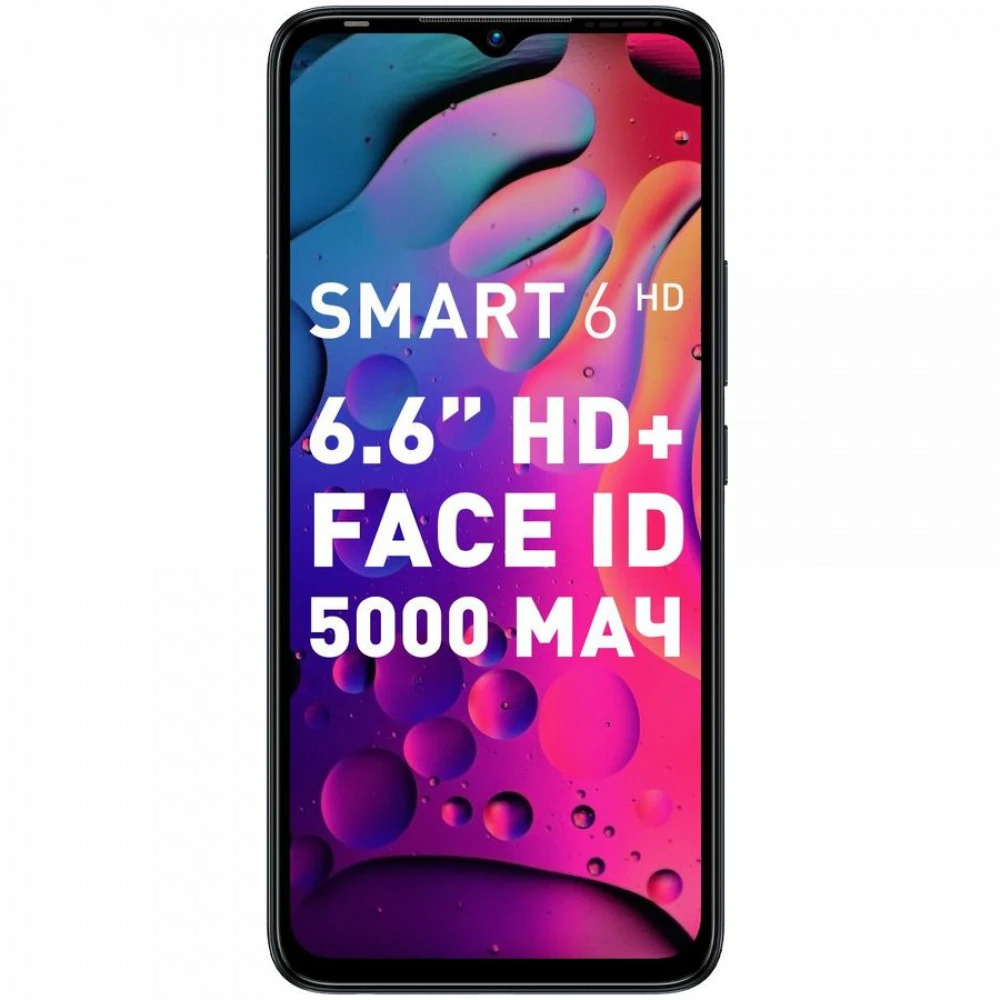Смартфон Infinix Smart6 HD X6512black 32 Гб, 2 Гб