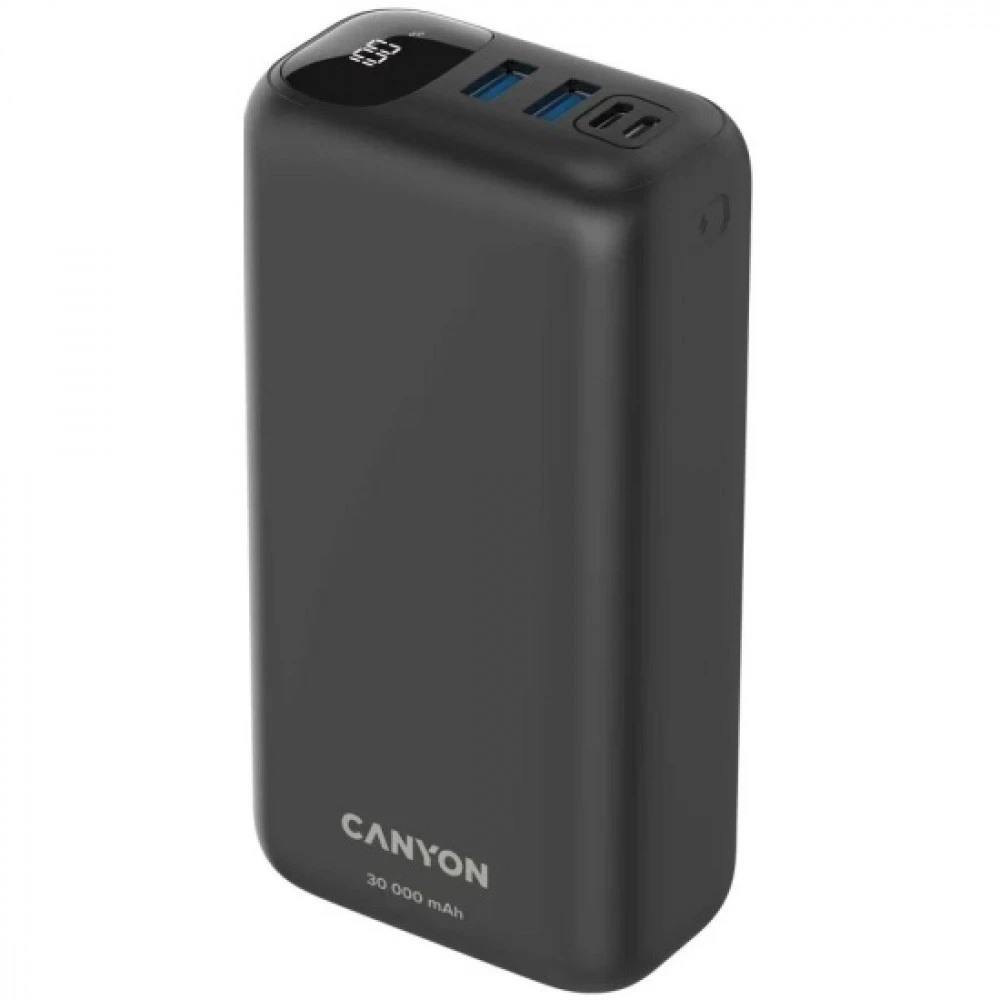 Внешний аккумулятор (Power Bank) Canyon PB-301 CNE-CPB301W 30000 мАч, Черный