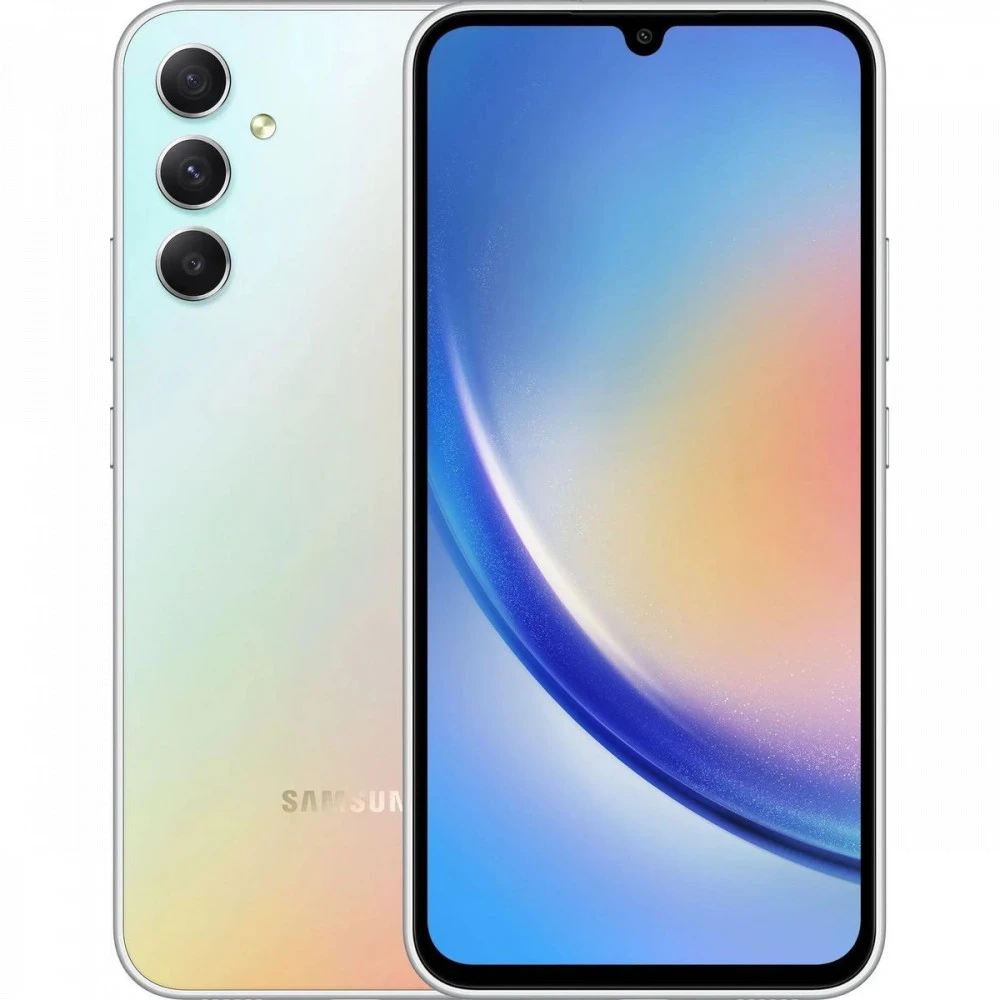 Смартфон Samsung Galaxy A34 5G Серебристый SM-A346EZSASKZ 128 Гб, 6 Гб