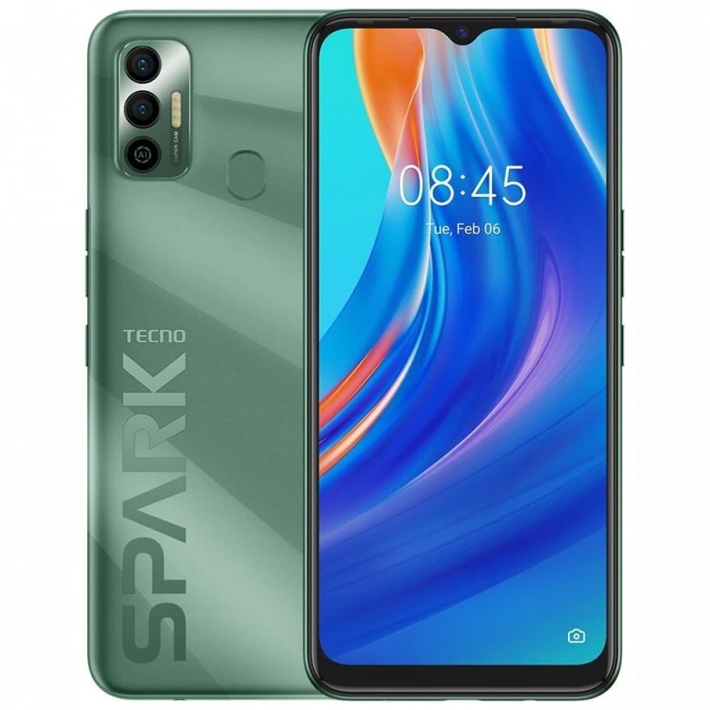 Смартфон TECNO Spark 7 KF6N/64GB/SPRUCE GREEN 64 Гб, 4 Гб