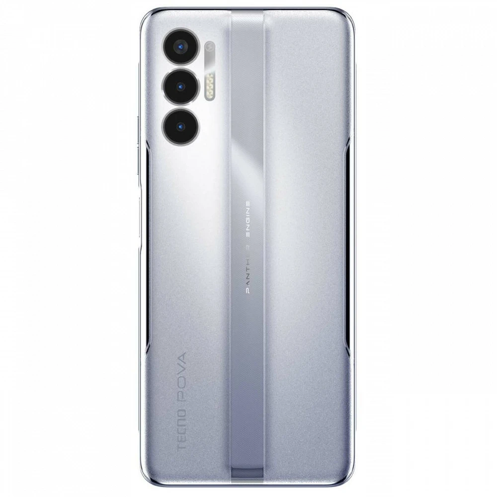 Смартфон TECNO Pova 3 LF7N/TECH SILVER-128GB 128 Гб, 6 Гб