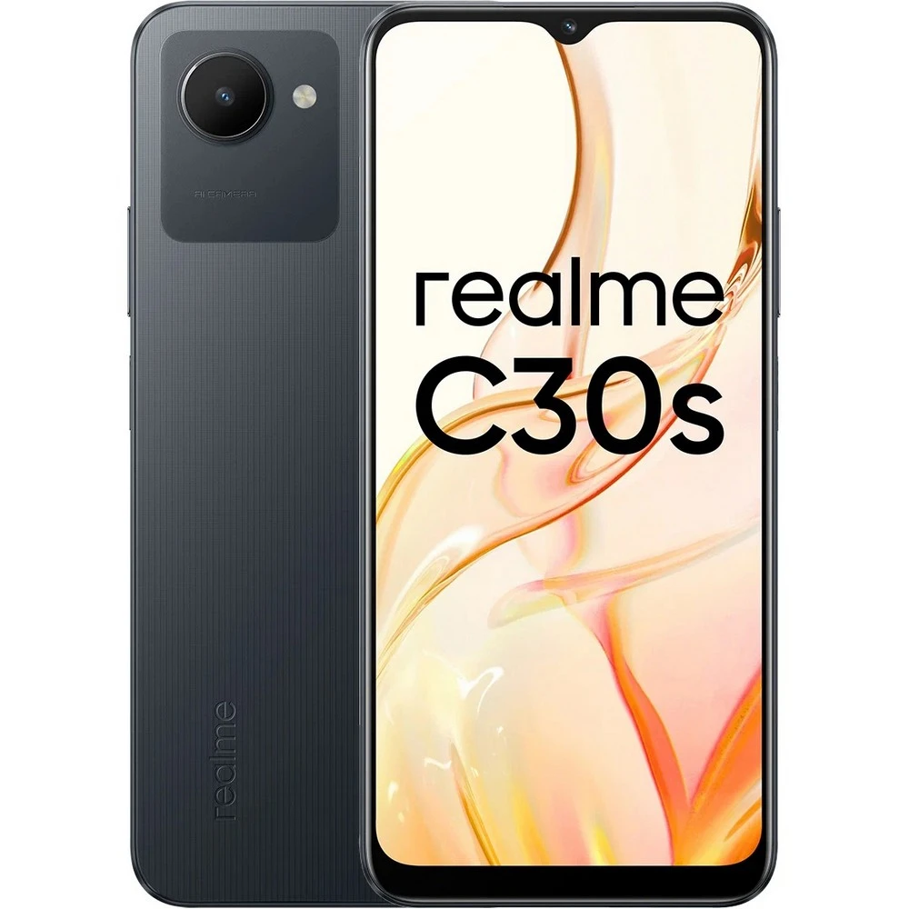 Смартфон REALME C30s Stripe Black RMX36904/64/BLACK 64 Гб, 4 Гб