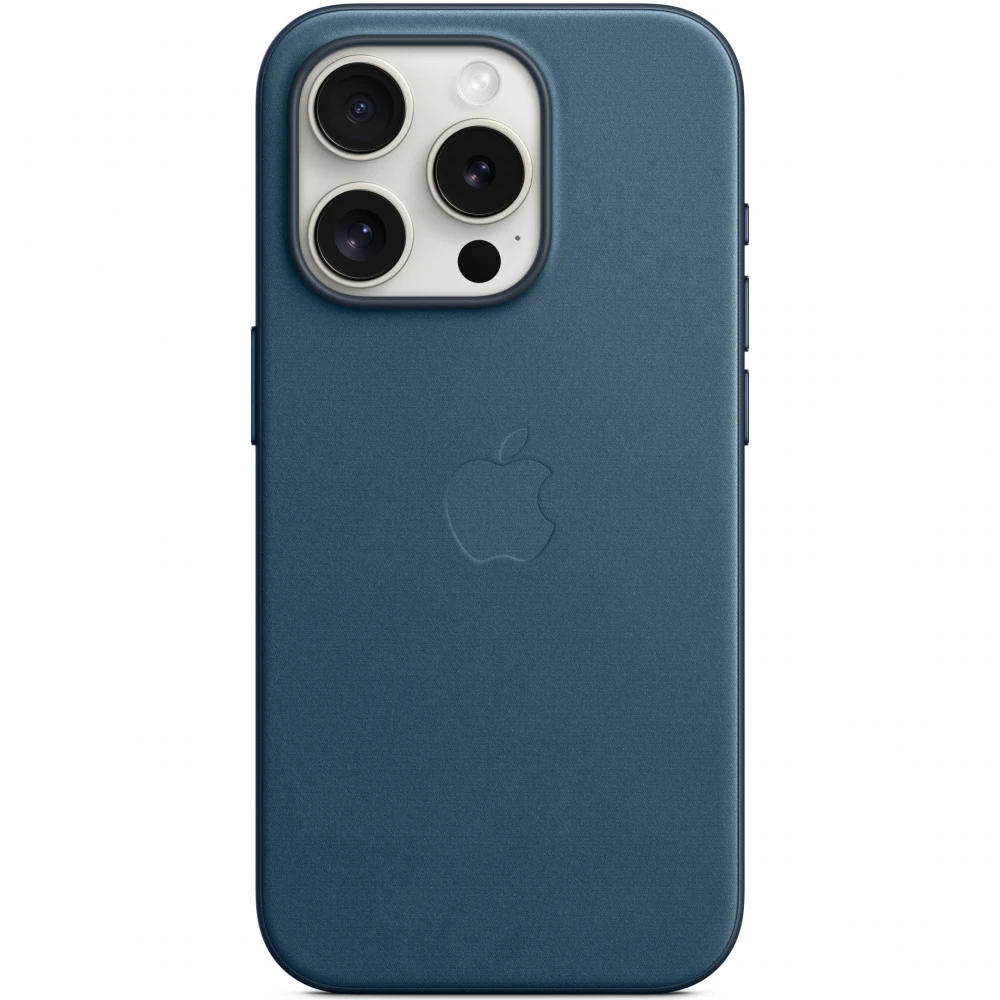 Аксессуары для смартфона Apple Чехол для iPhone 15 Pro FineWoven Case with MagSafe - Pacific Blue MT4Q3ZM/A