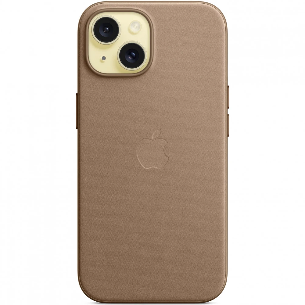 Аксессуары для смартфона Apple Чехол для iPhone 15 FineWoven Case with MagSafe - Taupe MT3C3ZM/A