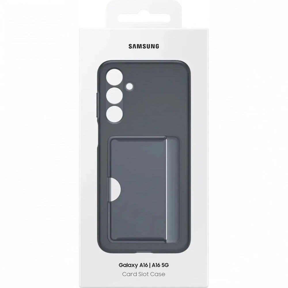 Аксессуары для смартфона Samsung Чехол (клип-кейс) Samsung для Samsung Galaxy A16 Card Slot Case A16 черный EF-OA166TBEGRU