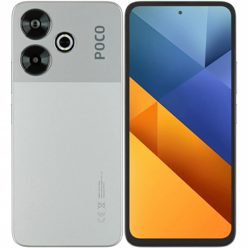 Смартфон POCO M6 (8/256Gb) Silver MZB0H2TRU 256 Гб, 8 Гб