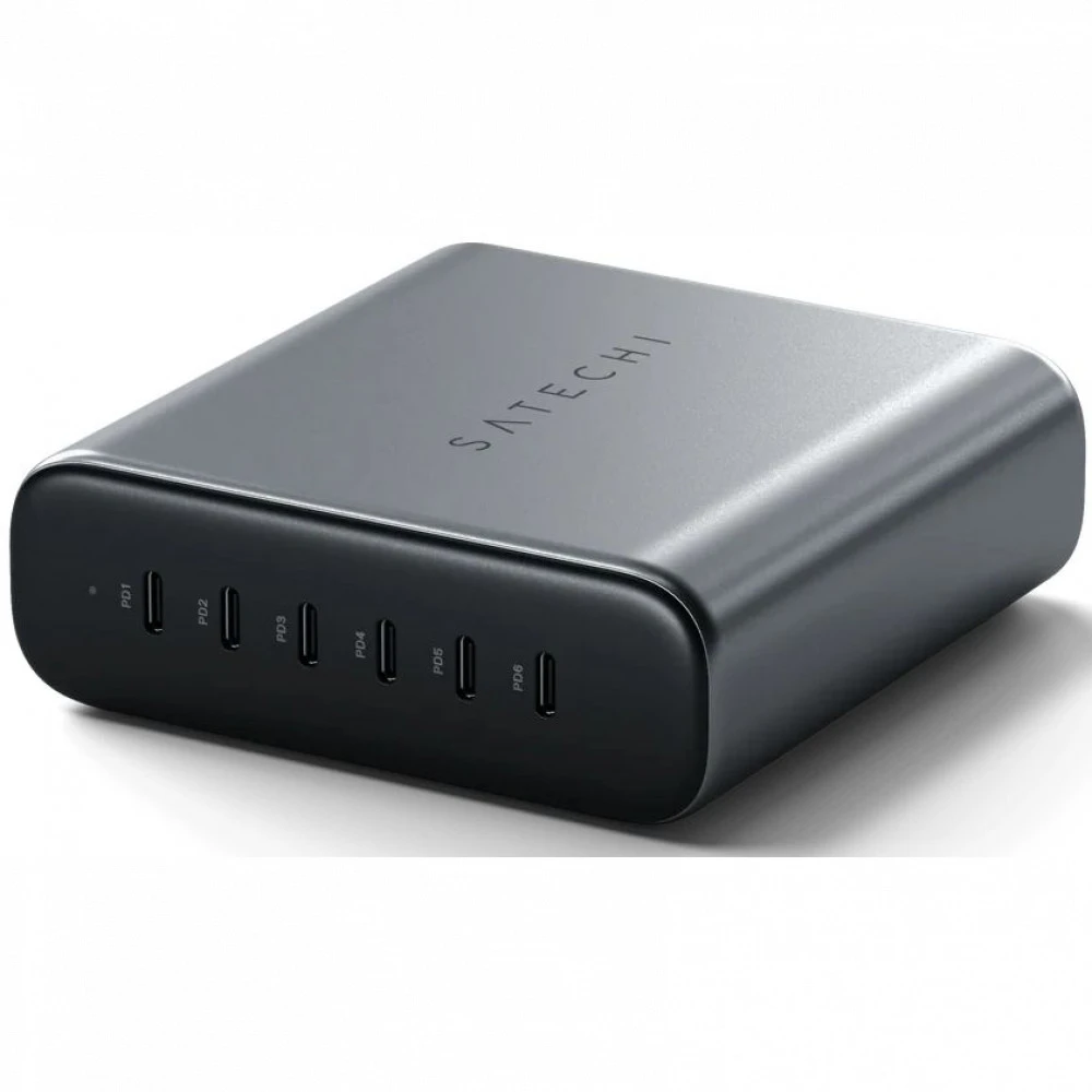 Аксессуары для смартфона Satechi 200W USB-C 6-Port PD GaN Charger - EU ST-C200GM-EU