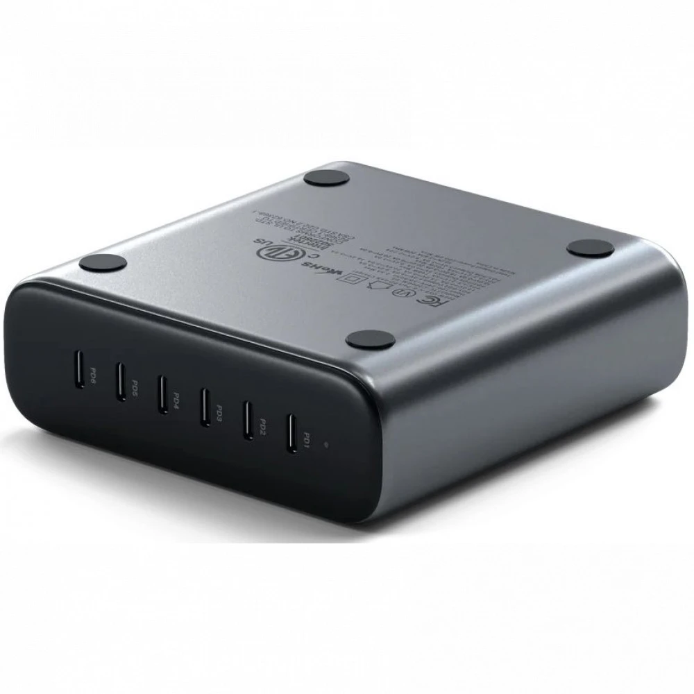 Аксессуары для смартфона Satechi 200W USB-C 6-Port PD GaN Charger - EU ST-C200GM-EU