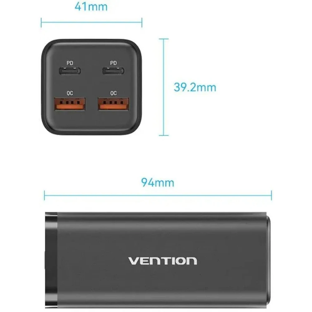 Аксессуары для смартфона Vention Сетевое зарядное устройство FBSBG-EU