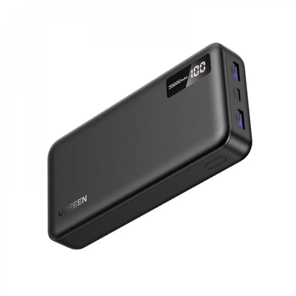 Внешний аккумулятор (Power Bank) UGREEN PB312 25683 20000 мАч, Черный