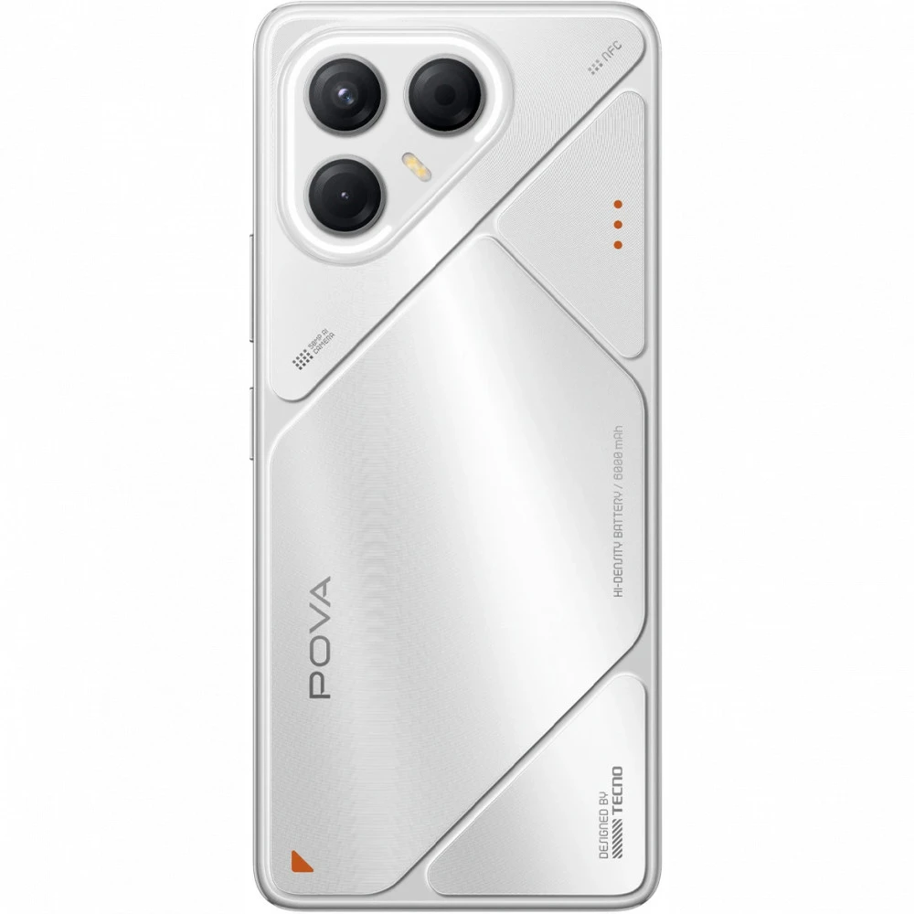 Смартфон TECNO POVA 7 5G (LJ7) 128+8 GB Magic Silver LJ7 128+8 MAGIC SILVER 128 Гб, 8 Гб