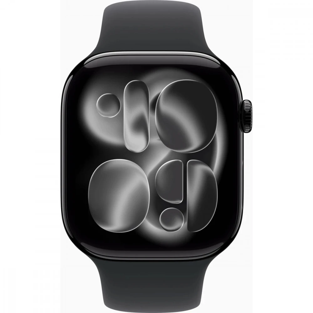 Apple Watch Series 11 46mm Jet Black Aluminium Case With Black Sport Band M/L MEUX4LW/A