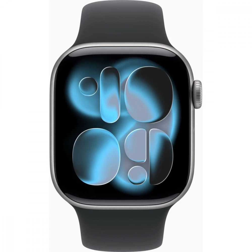 Apple Watch Series 11 42mm Space Grey Aluminium Case With Black Sport Band S/M MEQW4LW/A