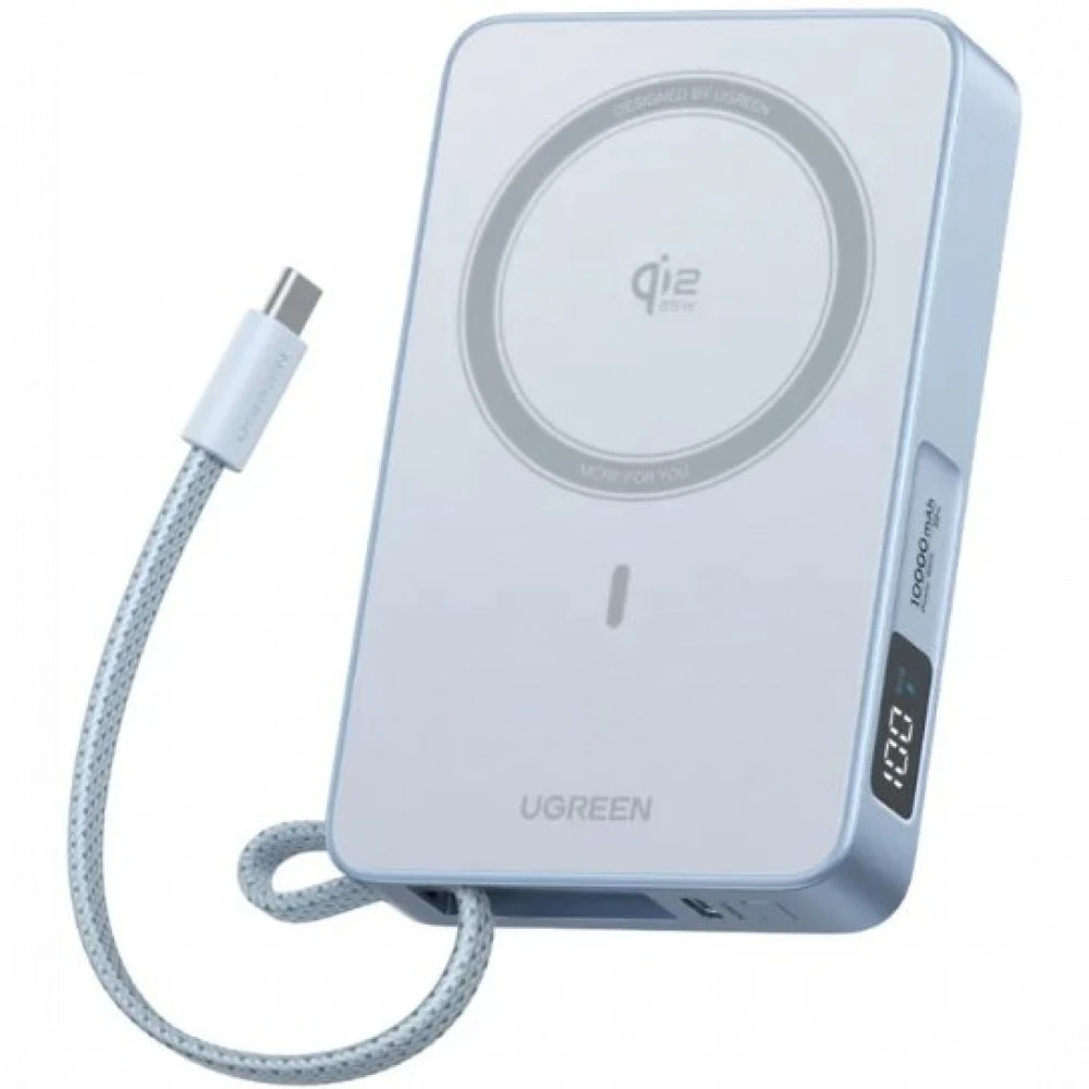 Внешний аккумулятор (Power Bank) UGREEN PB773 65958B 10000 мАч, Синий