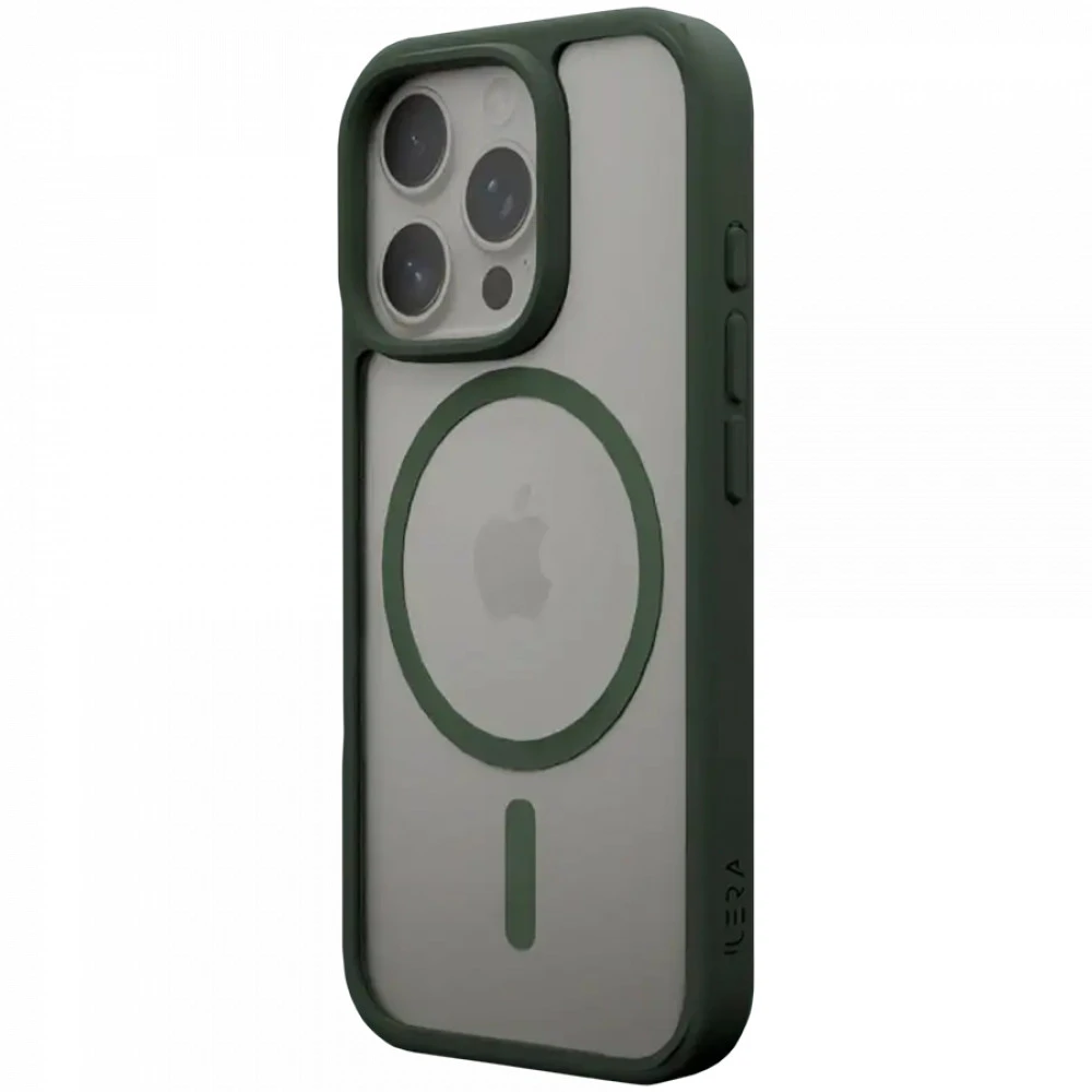 Аксессуары для смартфона iLera ColorAnt Clear Case, Deep Green for iPhone 16 Pro ILGCACLCADG16PR